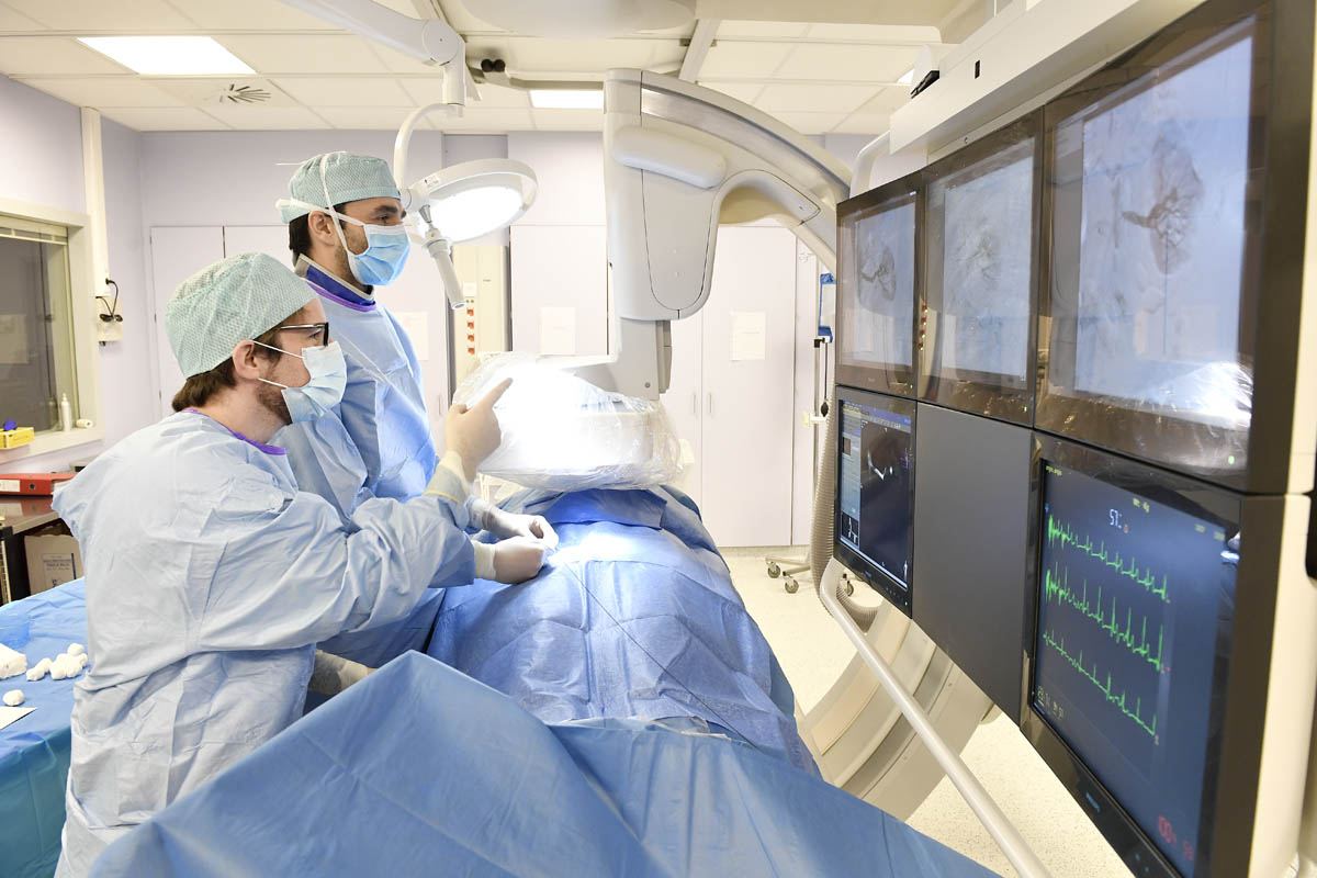 Salle de radiologie interventionnelle